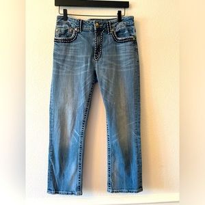 Miss Me BOYFRIEND Capri Jean Sz 30